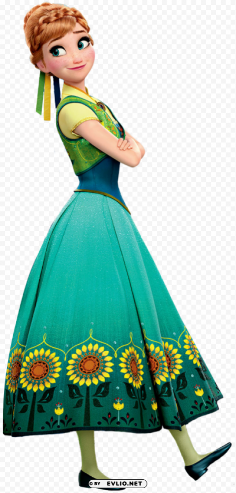 frozen fever anna PNG for use