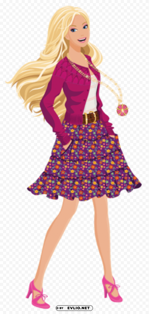 barbie Transparent PNG Object Isolation clipart png photo - 771940ea