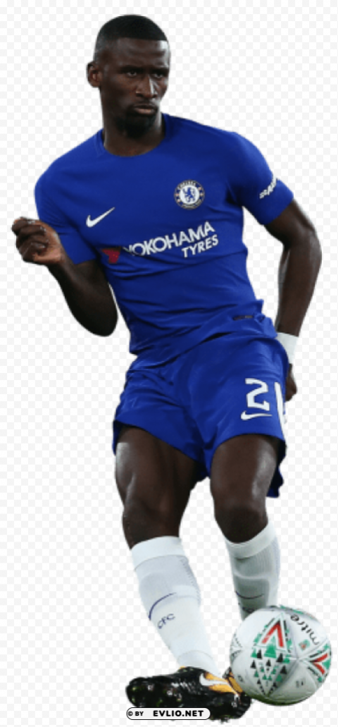 antonio rüdiger Isolated Artwork in Transparent PNG