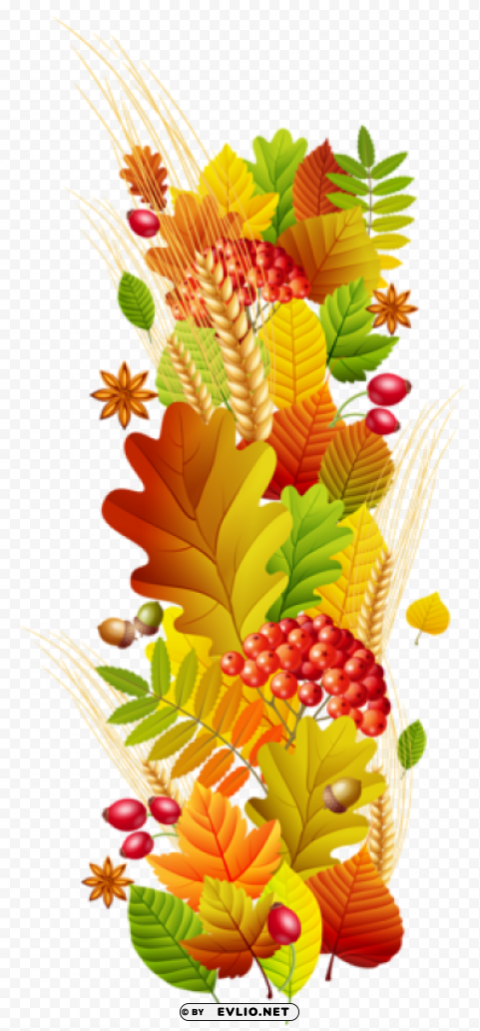 fall decotransparent picture PNG Isolated Design Element with Clarity