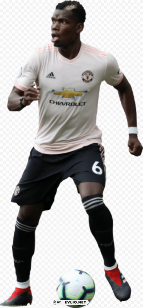 paul pogba PNG format with no background