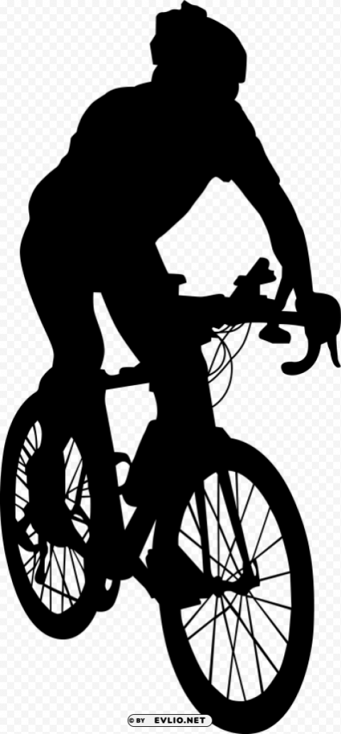 riding bike silhouette Transparent PNG Illustration with Isolation