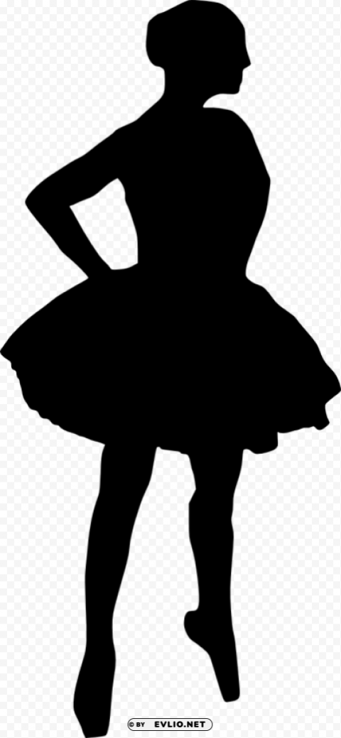 ballerina silhouette Transparent PNG Isolated Graphic with Clarity
