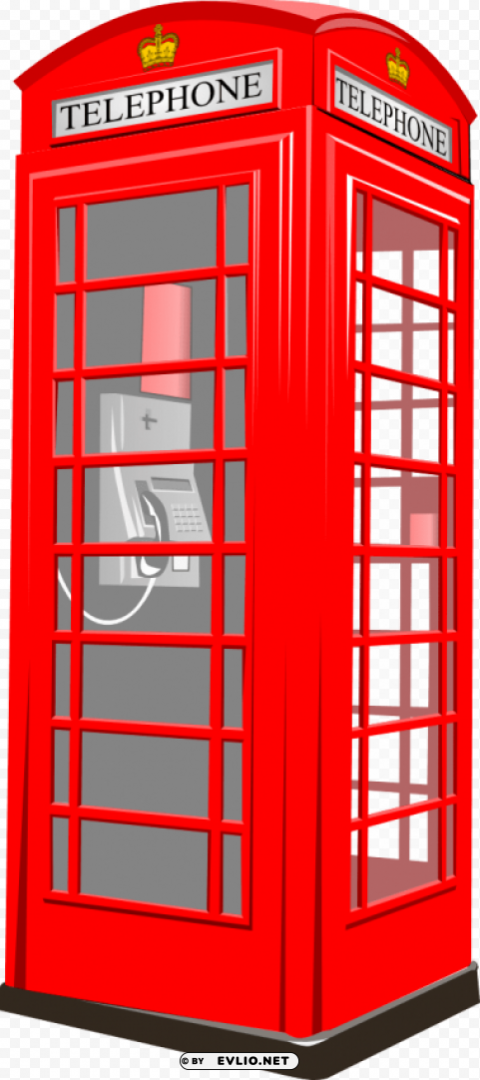phone booth PNG for educational use