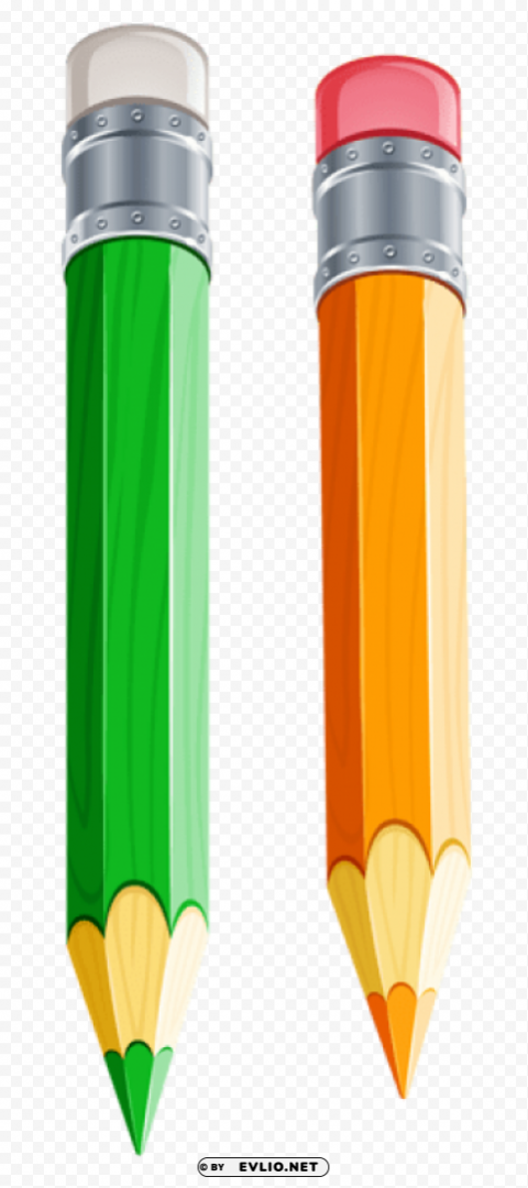 Two Pencils Png Vector No-background PNGs