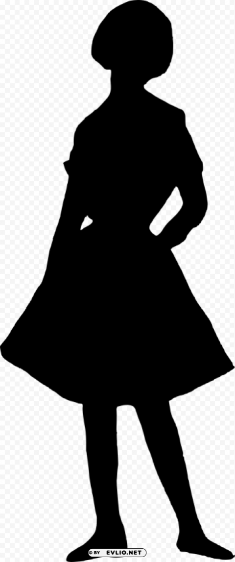 Transparent girl silhouette Transparent Background PNG Isolation PNG Image - ID 3f9a05c5