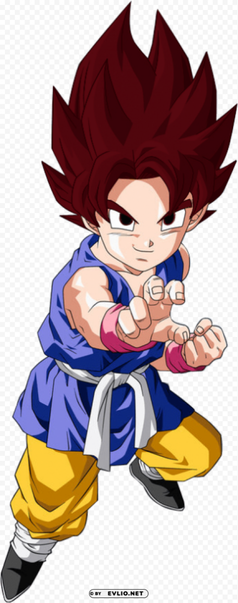 gt goku super saiyan god Isolated Object in HighQuality Transparent PNG