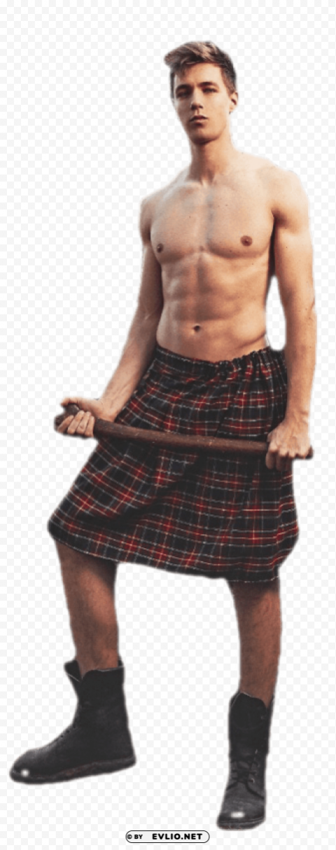 highland clash warrior PNG file with alpha