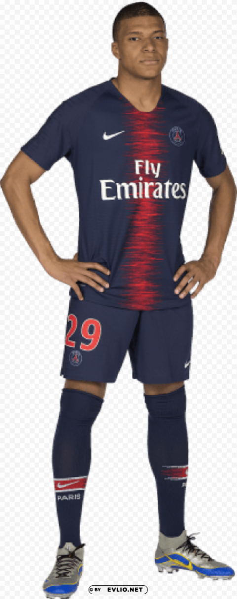 Kylian Mbappé PNG With Isolated Object And Transparency