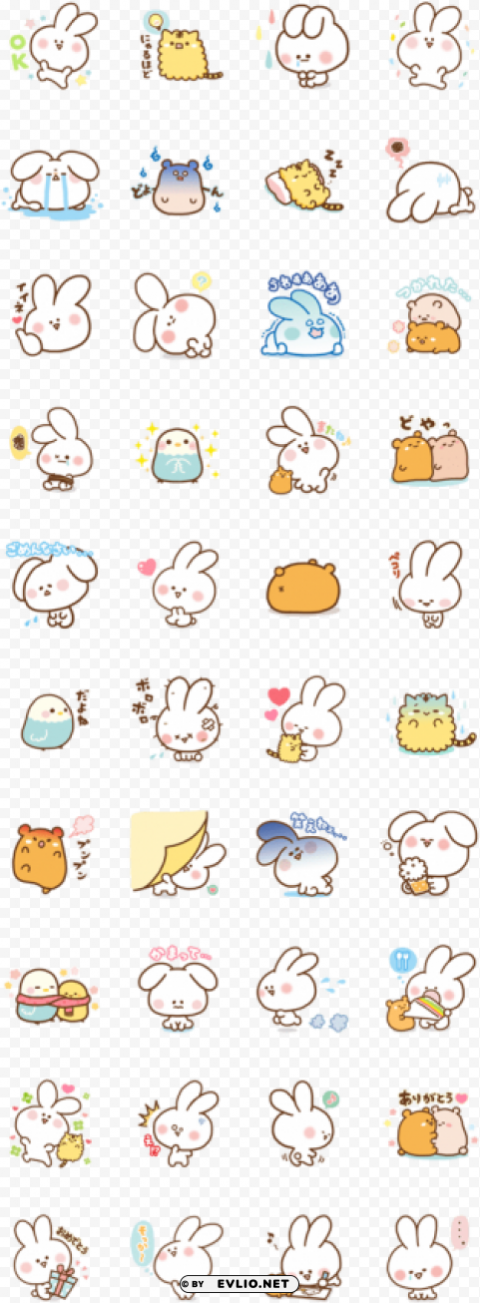 chibi kawaii cute animals kawaii HighResolution Isolated PNG with Transparency