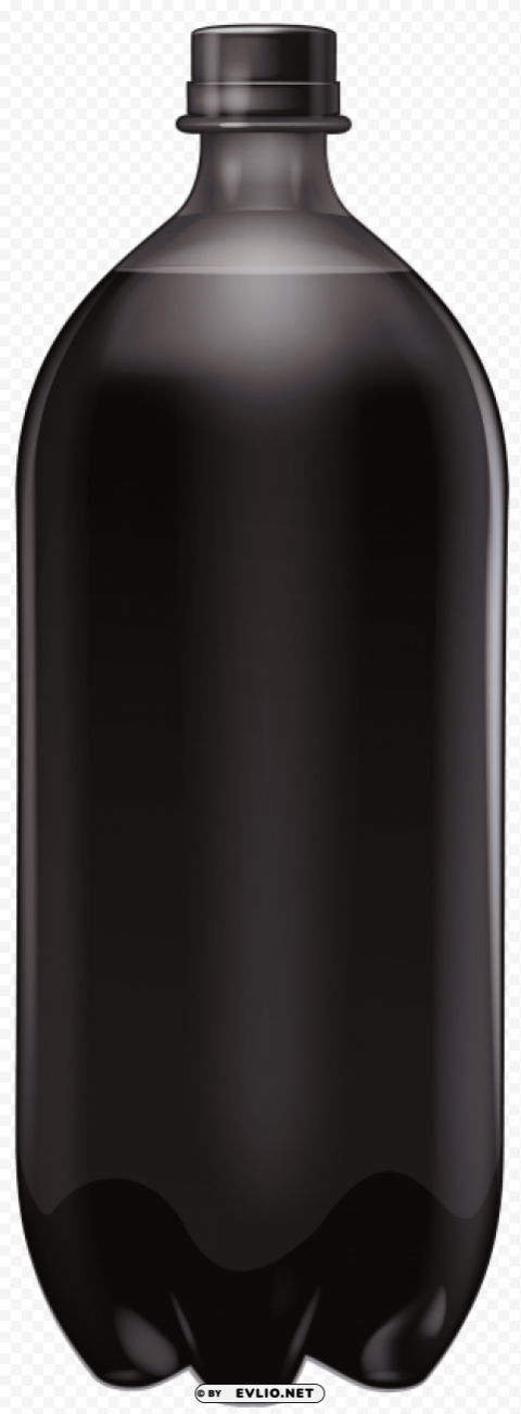 large black bottle PNG Isolated Subject with Transparency