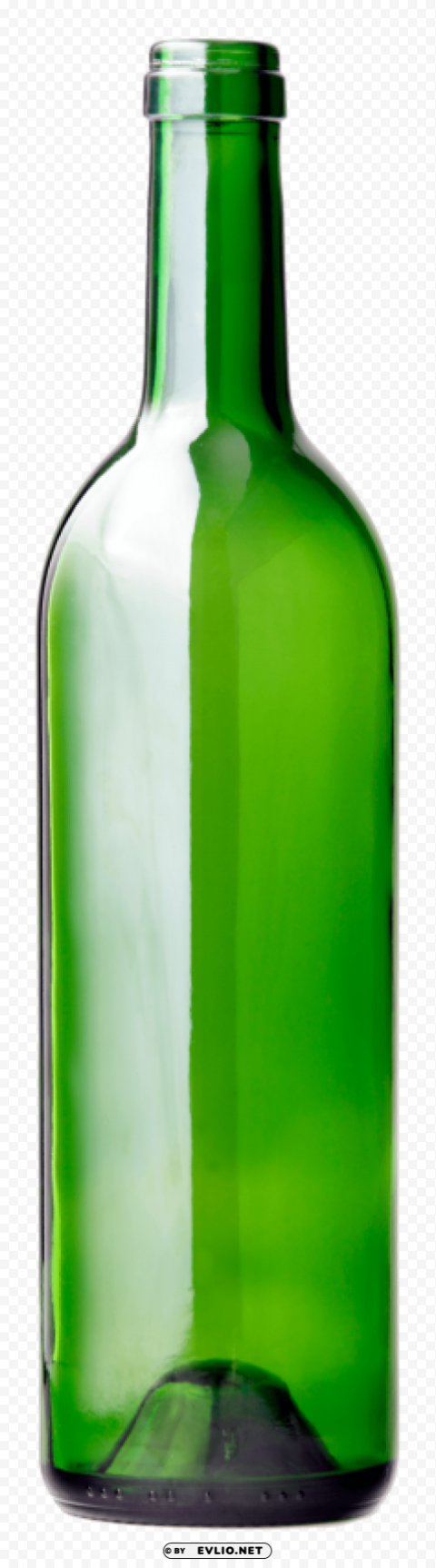 Long Green Bottle - Image ID ccad697c ClearCut Background PNG Isolated Item