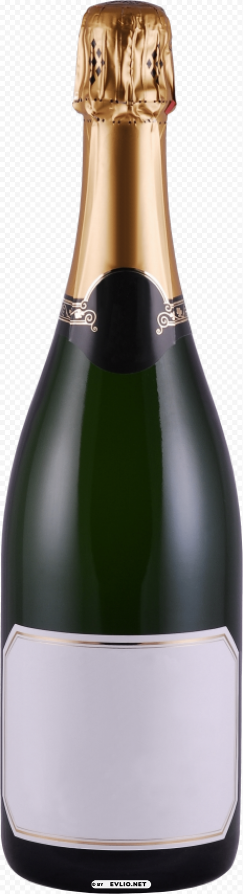 Sparkling Wine From A Bottle Transparent Background PNG Stock