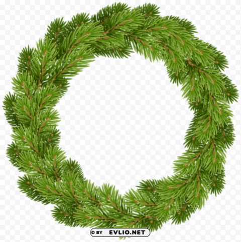 christmas pine wreath Transparent Cutout PNG Graphic Isolation