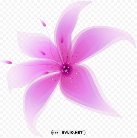 decorative pink flower PNG images with transparent elements