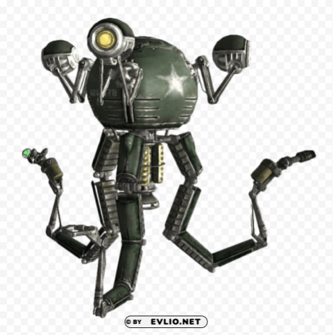 fallout 4 robot Isolated Artwork with Clear Background in PNG