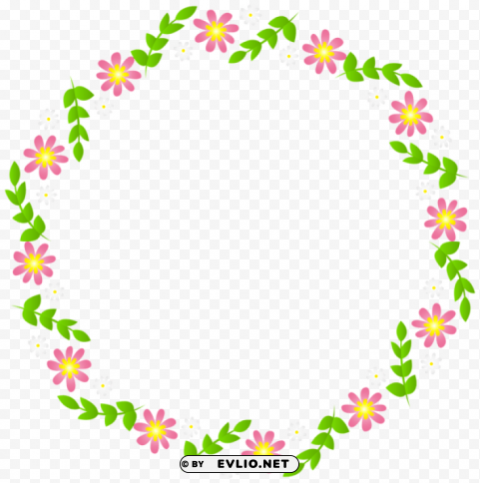 floral border frame transparent PNG files with no background free