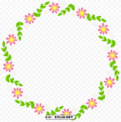 Floral Border Frame Transparent PNG Files With No Background Free