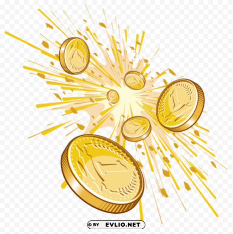 gold coins PNG image with no background