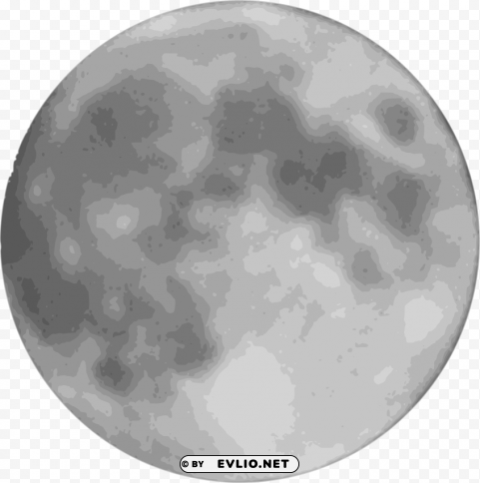 Moon Clear Background PNG Isolated Illustration