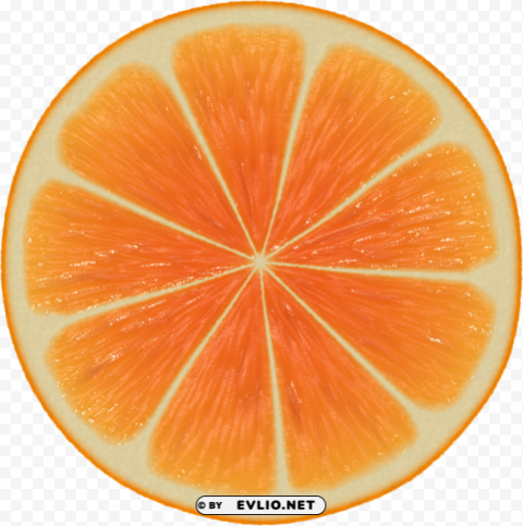 perfect orange halved PNG photo