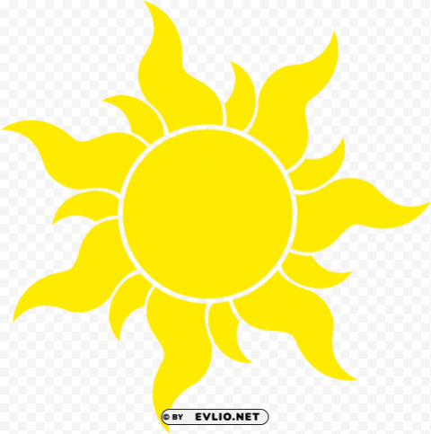 tangled sun symbol Free PNG download no background