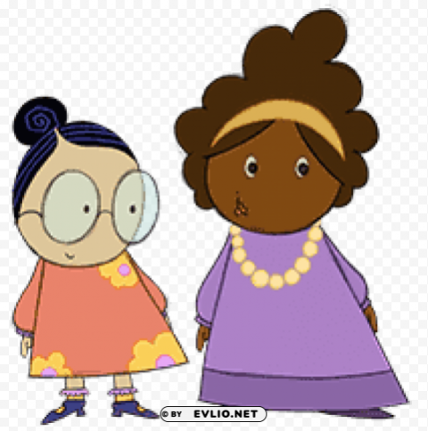 peg cat neighbours viv and connie Transparent PNG images for graphic design