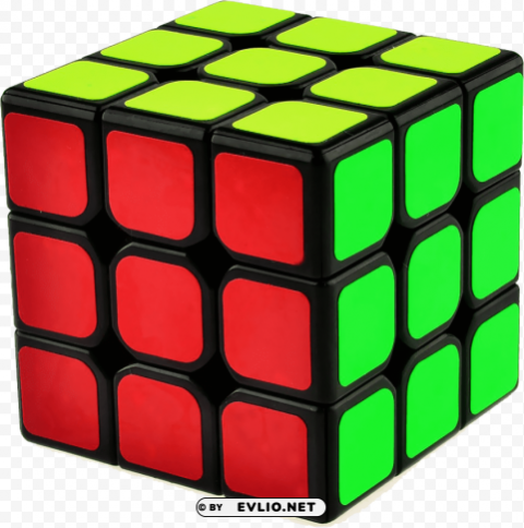 Rubiks Cube PNG Graphic Isolated On Clear Background Detail