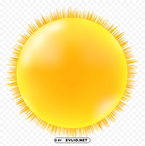 sun Transparent Background Isolated PNG Design