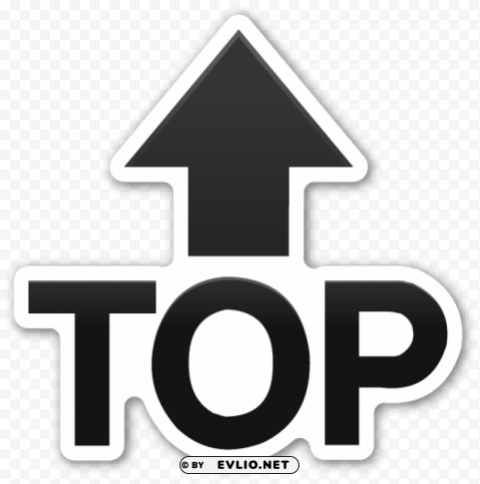top Arrow Transparent PNG Isolated Object Design
