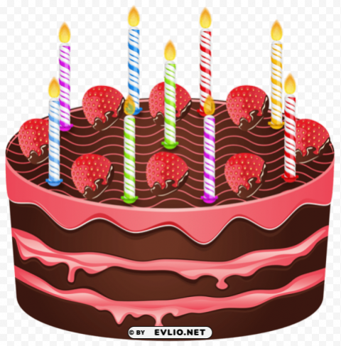 birthday cake Clear Background PNG Isolated Graphic