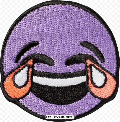 purple laughing crying emoji PNG images with no background needed