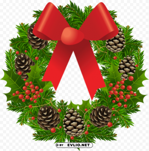  christmas wreathpicture Transparent Background Isolated PNG Item