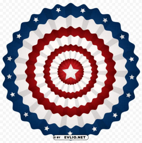 usa rosette Transparent Background Isolation in HighQuality PNG