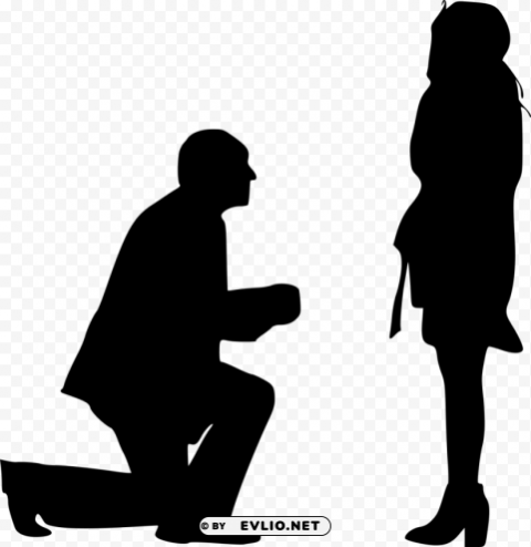 Proposal Silhouette PNG images with alpha transparency selection