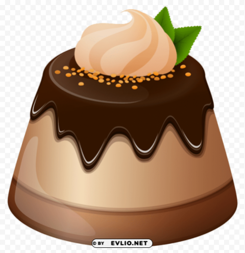 chocolate mini cake PNG transparent photos for design