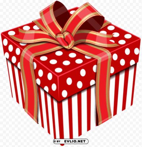 cute red gift box transparent Free PNG images with alpha channel set