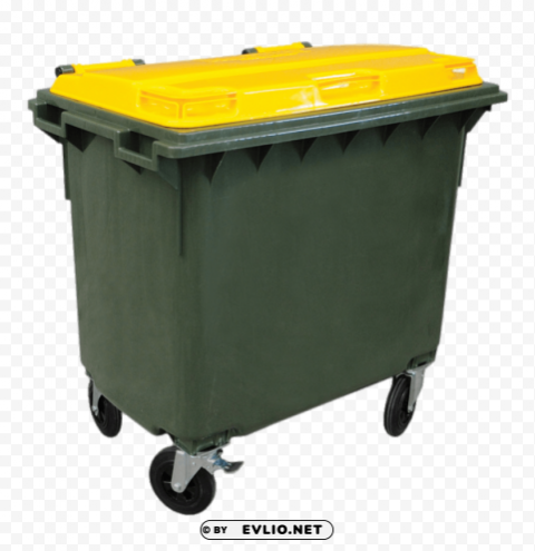 Transparent Background PNG of Spacious Wheelie Bin - Transparent - Image ID 0472670e Clear Background PNG Isolated Design Element - Image ID 0472670e
