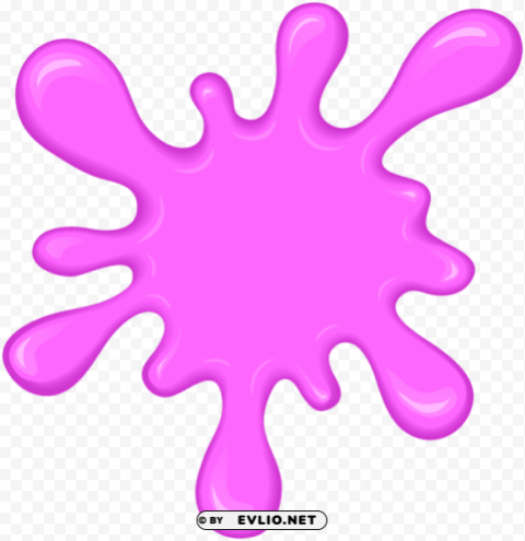 pink paint splatter PNG with transparent bg