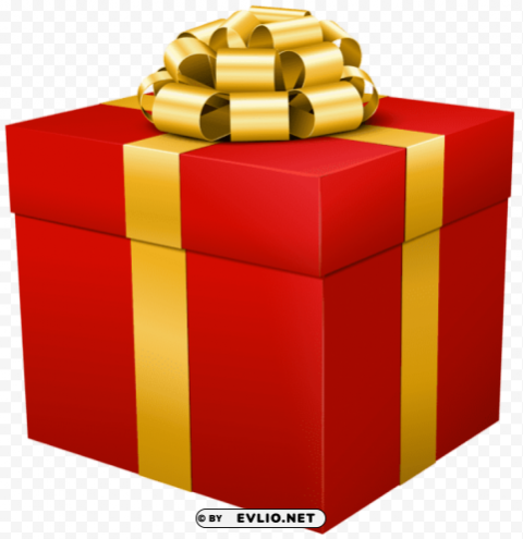 red gift box transparent Clean Background Isolated PNG Graphic Detail
