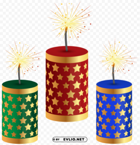 sparklers Transparent Background Isolated PNG Character