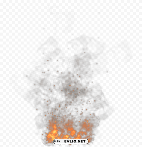  fire and smoke Transparent PNG Isolated Element