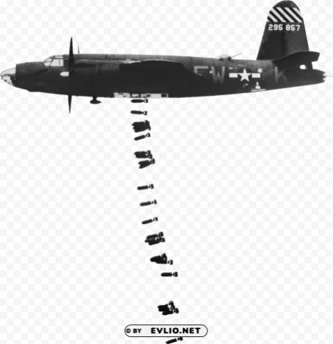 us plane dropping bombs Transparent PNG photos for projects