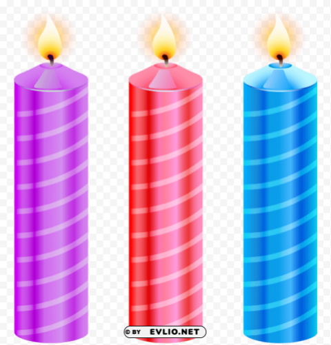 birthday candles Free download PNG images with alpha transparency