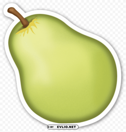 emoji pear PNG image with no background