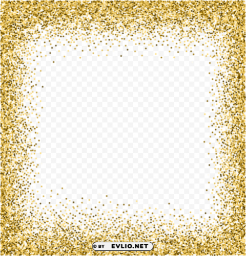 gold deco border Clear background PNG graphics