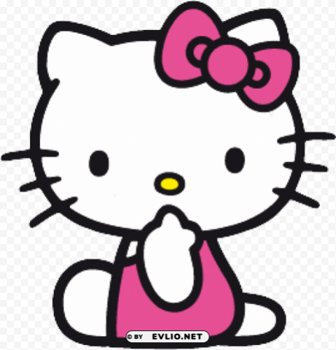 hello kitty sideview PNG graphics with alpha transparency bundle PNG transparent with Clear Background ID d845e1fc