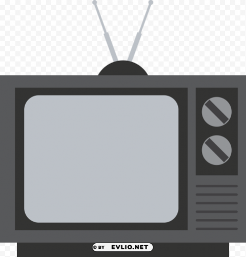 old television Clean Background Isolated PNG Object