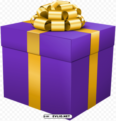 purple gift box Isolated Icon in HighQuality Transparent PNG clipart png photo - bbc0eb67