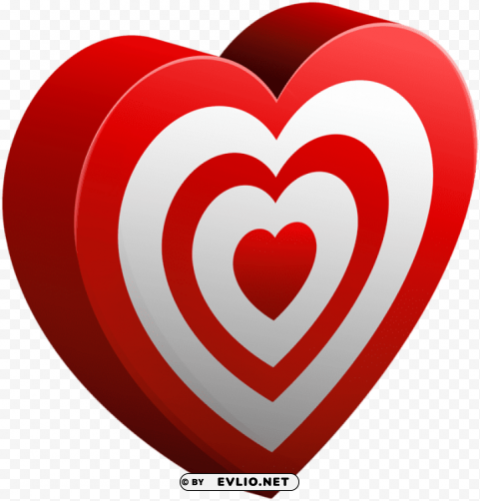 red heart with heart PNG images with clear cutout